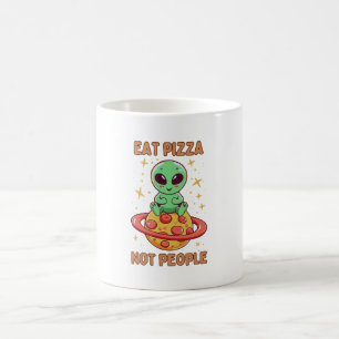 Taza De Café Come pizza no personas