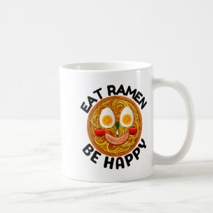 Taza De Café Come Ramen Sé Feliz Estilo Kawaii Divertido Ani Ja