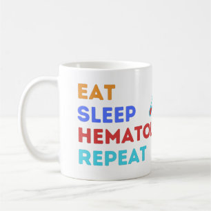 Taza De Café COME REÍR HEMATOLOGÍA REPETIR - #lablife