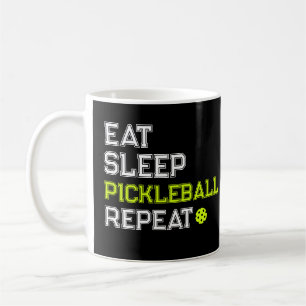 Taza De Café Come Repite Pickleball Divertido