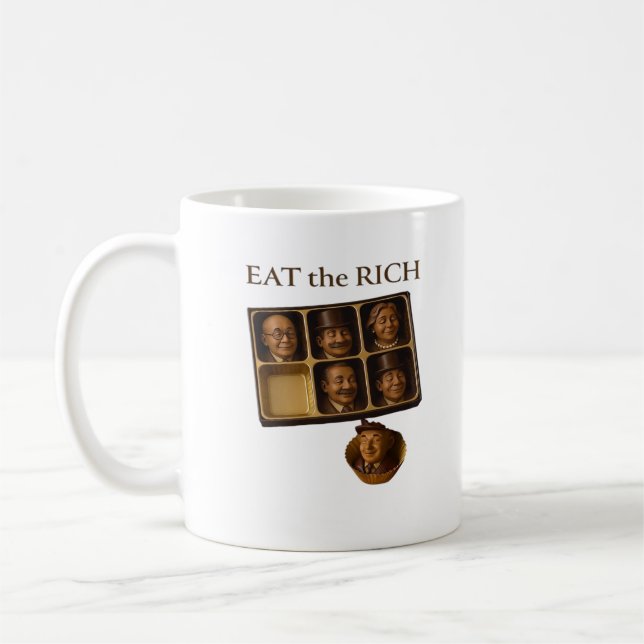 Taza De Café Come rico clásico (Izquierda)