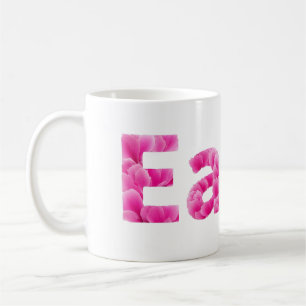 Taza De Café Comedor floral de peonía rosa
