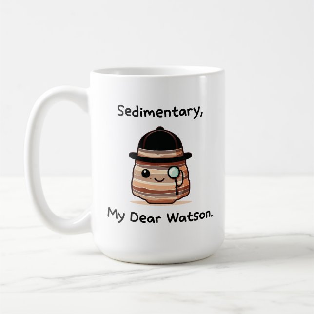 Taza De Café Comentario, Mi Querido Watson - Un Pun De Geología (Izquierda)