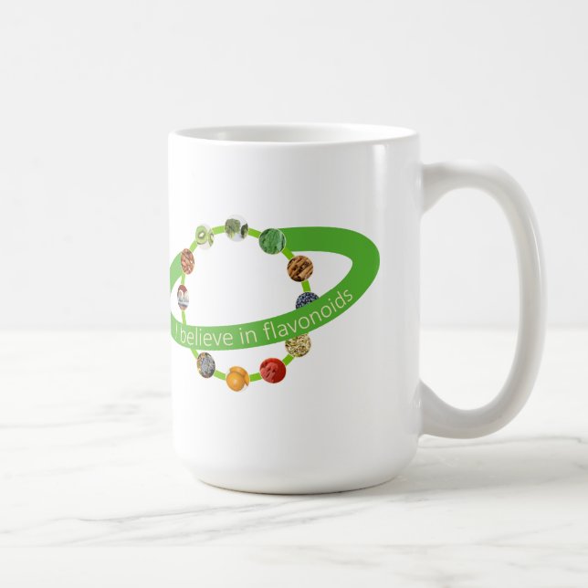 Taza De Café Comer alimentos saludables creo en la cita de los  (Derecha)