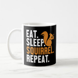 Taza De Café Comer ardilla para dormir Repetir Fox Eastern Grey
