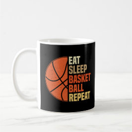 Taza De Café Comer, dormir, baloncesto, repetir