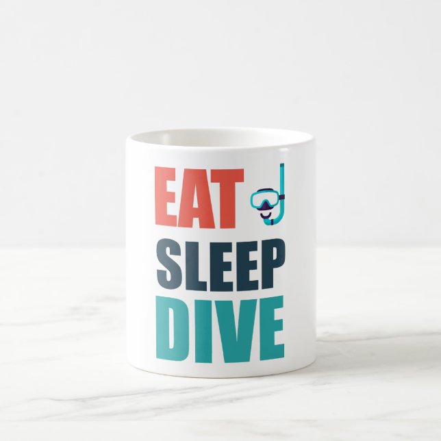 Taza De Café Comer, dormir, bucear (Centro)