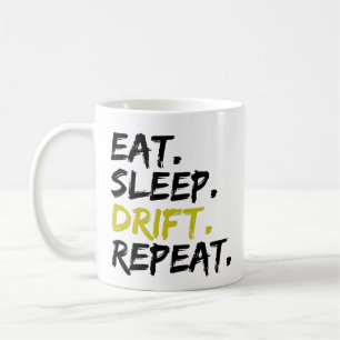 Taza De Café Comer Dormir Derivar Repetir - Derivando