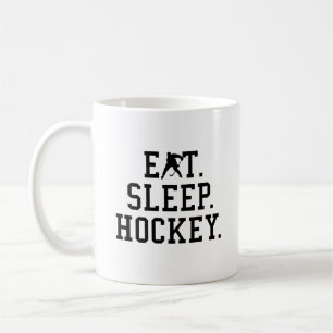 Taza De Café Comer Dormir Hockey - Amantes del Hockey