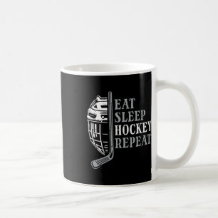 Taza De Café Comer Dormir Hockey sobre Hielo Repetir Divertido