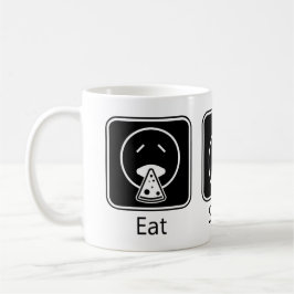 Taza De Café Comer, dormir, jugar