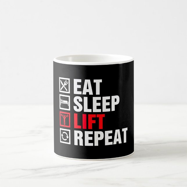 Taza De Café Comer Dormir Levantar Repetir (Subido por el creador)
