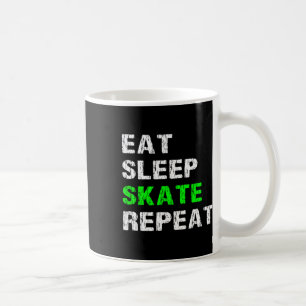 Taza De Café Comer Dormir Patinar Repetir Patinador De Patines