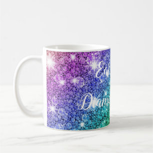 Taza De Café Comer, dormir, pintar con diamantes