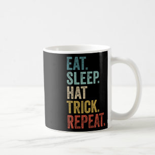 Taza De Café Comer Dormir Truco de Sombrero Repetir Fútbol Hock