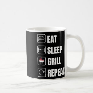 Taza De Café Comer el Grill de sueño Repetir el Día del Padre G