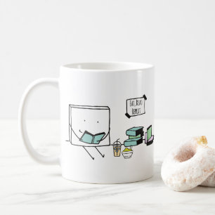Taza De Café Comer, leer, repetir amante del libro