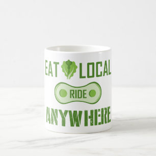Taza De Café Comer local, ir a cualquier lugar