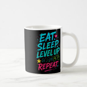 Taza De Café Comer nivel de suspensión Arriba Repetir juego div