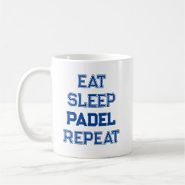 Taza De Café comer padel de sueño repetir reproductor de padel 