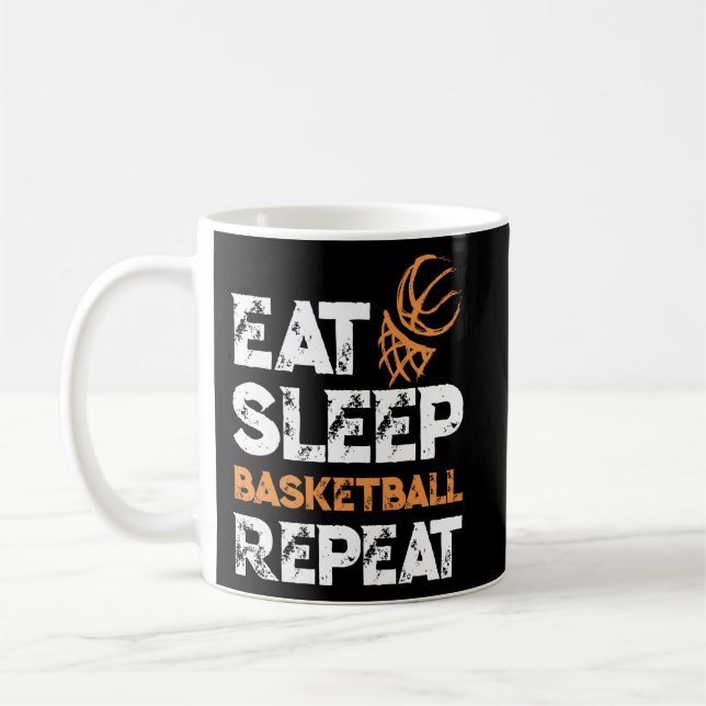 Taza De Café Comer Sleep Basketball Repetir Dunk Regalo (Izquierda)