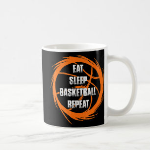 Taza De Café Comer Sleep Basketball Repetir entrenador de jugad