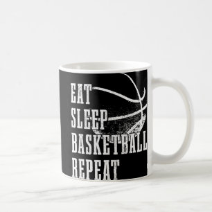 Taza De Café Comer Sleep Basketball Repetir jugador de balonces