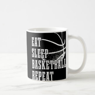Taza De Café Comer Sleep Basketball Repetir jugador de balonces