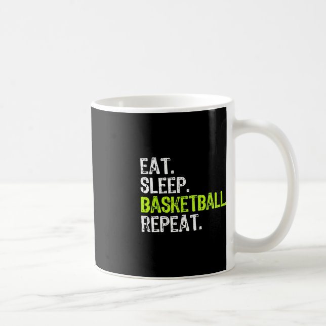 Taza De Café Comer Sleep Basketball Repetir jugador Diversión G (Derecha)