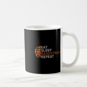 Taza De Café Comer Sleep Bysketbyll Repetir Para Hombres Mujere