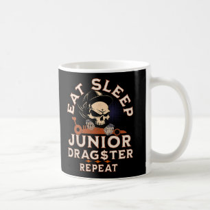 Taza De Café Comer Sleep Junior Dragster Repetir El Calavero Jr