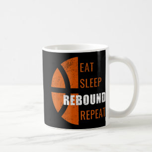 Taza De Café Comer Sleep Rebound Repetir Fun Basketball Hombres