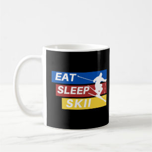 Taza De Café Comer Sleep Skii Baby