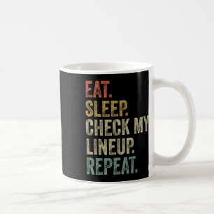 Taza De Café Comer Sueño Comprobar Mi Tensión Repetir Graciosa 
