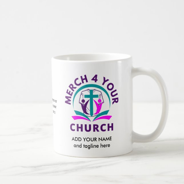 Taza De Café COMERCIALIZACIÓN DE IGLESIA Personalizada Añadir s (Derecha)