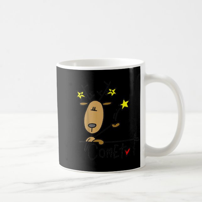 Taza De Café Comet Santas Reindeer Christmas Holiday  (Derecha)