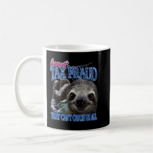 Taza De Café Cometer fraude fiscal retro Bootleg Rap Sloth Stre
