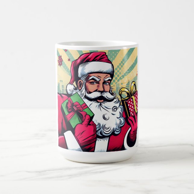 Taza De Café Comic book Santa/Navidades (Centro)