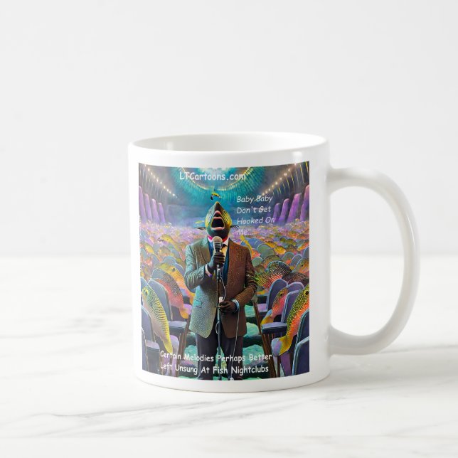 Taza De Café Comic de Rick London Fish Nightclub Singer (Derecha)