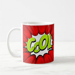 Taza De Café Comic Pop Art Red Green GUAY Novedad Graciosa