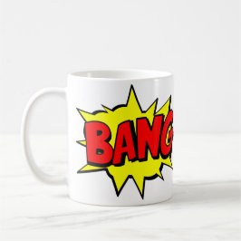 Taza De Café Comic Pop Art Yellow Red BANG Novedad Graciosa