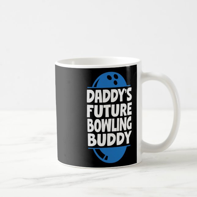 Taza De Café Cómico boliche del futuro de bebé papá (Derecha)