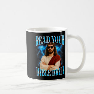 Taza De Café Cómico cristiano lee tu Biblia hermano