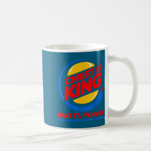 Taza De Café Cómico cristo es rey tener dios jesus cristianoDiv