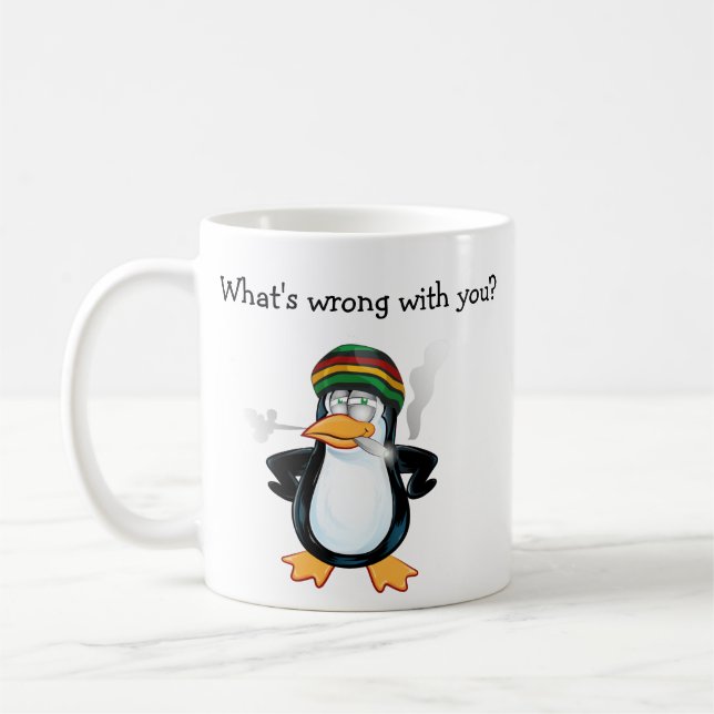 Taza De Café Cómico ¿Qué te pasa, Personalizar Coffee Mug?  (Izquierda)