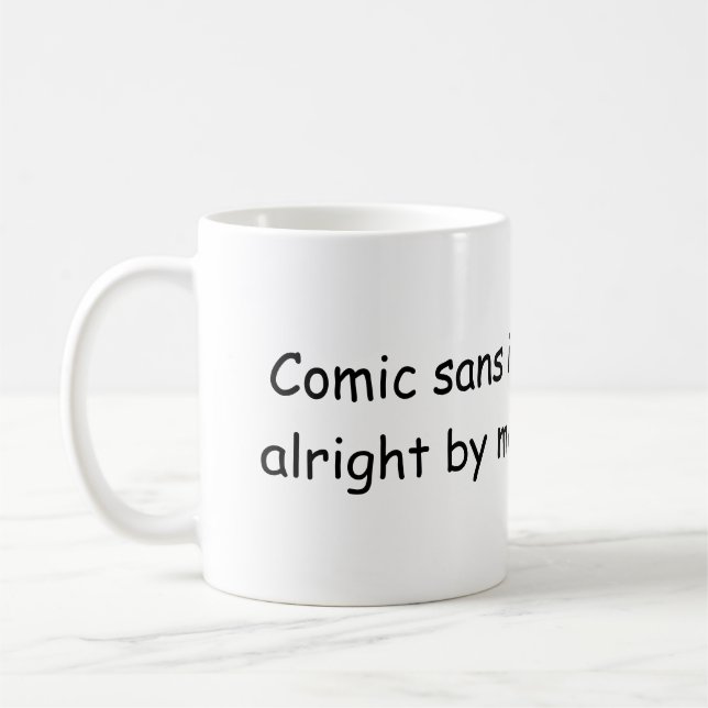 Taza De Café Cómico sin está bien por mí (Izquierda)