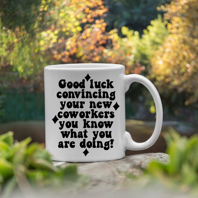 Taza De Café Cómico trabajador gracioso Adiós a la Buena Suerte (Subido por el creador)