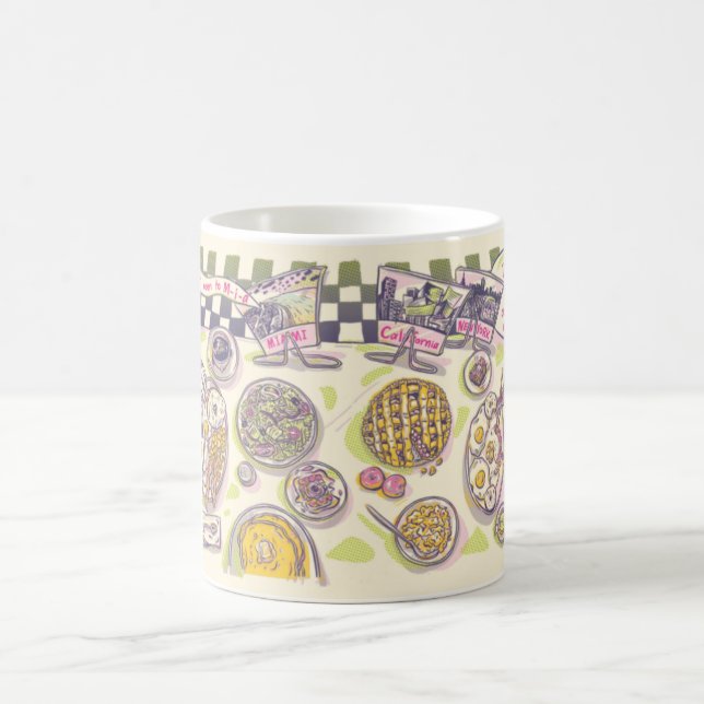 Taza De Café Comida americana que intenta (Centro)