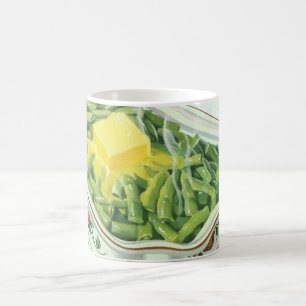 Taza De Café Comida antigua, cazuela de judías verdes con mante