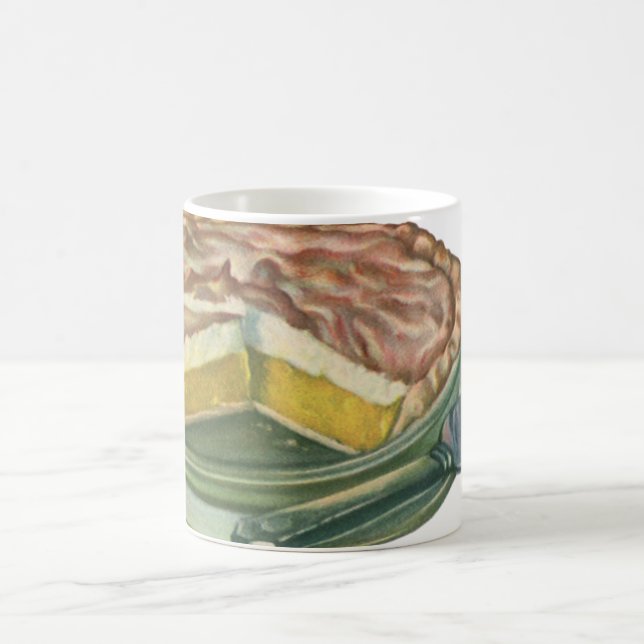 Taza De Café Comida antigua, postre de tarta de merengue de lim (Centro)